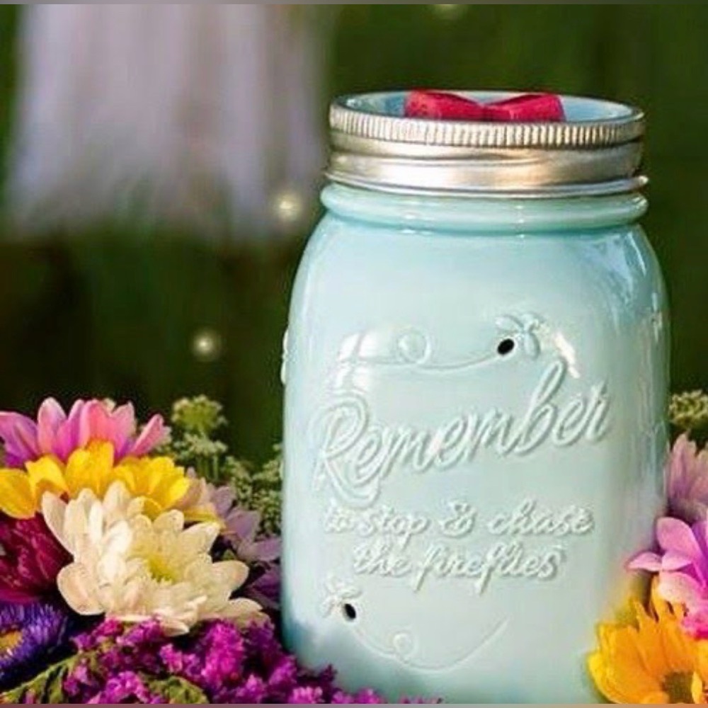 “Chasing fireflies” scentsy wax warmer NIB retired